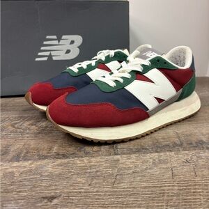 Mens New Balance 237 Nb Scarlet/Team Forest Green MS237EA Size 9
